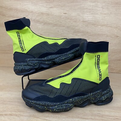 Adidas Ozweego TR STLT Raf Simons Neon Green Black Men Sz 10.5 Sneaker Boot