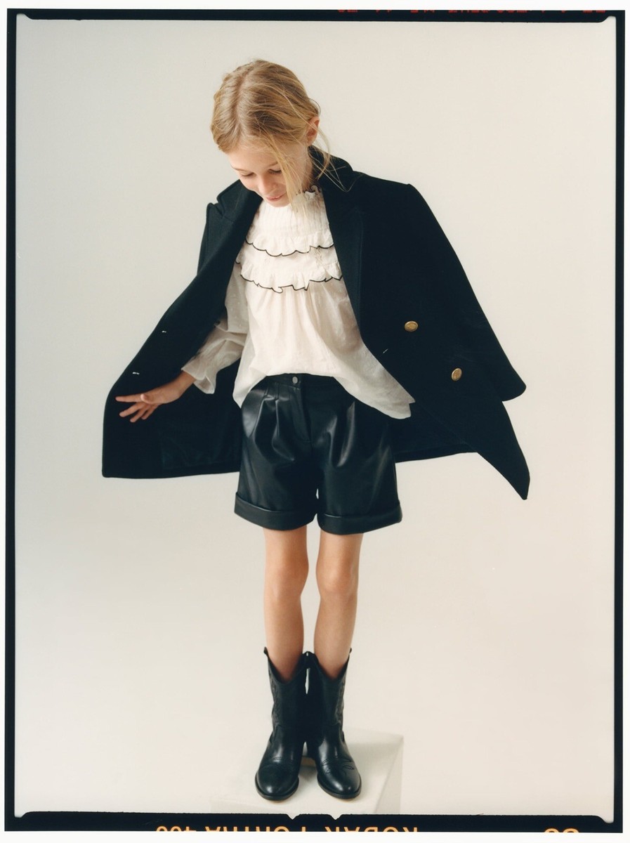Zara Kids Girl Wool Peacoat Black 1027/169 | eBay