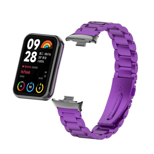 For Redmi Watch 4 / Xiaomi Mi Band 8 Pro Metal Silicone Leather Nylon Band Strap - Picture 188 of 452
