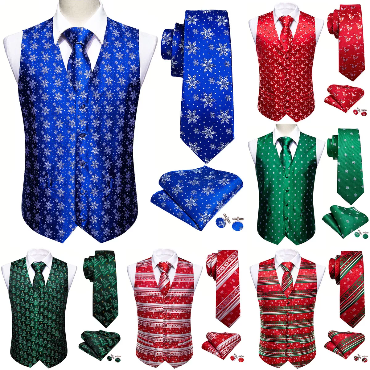 Christmas waistcoats shop ebay