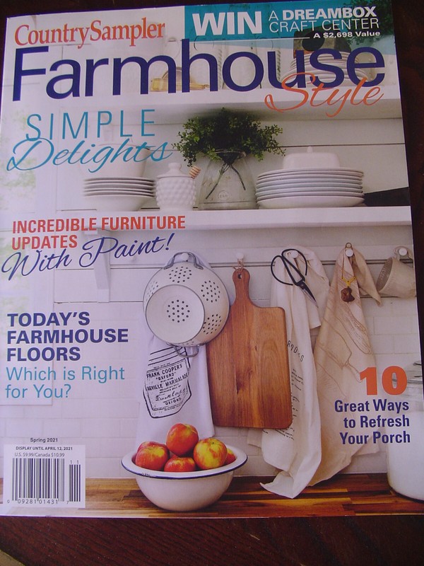 NEW"COUNTRY SAMPLER FARMHOUSE STYLE"~SPRING 2021~SIMPLE DELIGHTS FOR HOME