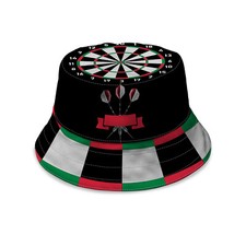 Darts - Dartboard Design Bucket Hat - Unisex - Available in 5 sizes