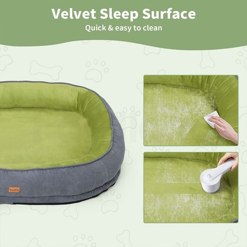 Orthopedic Pet Cat Dog Calming Bed Memory Foam Washable Removable Cover 4 Sizes - Picture 30 of 33