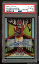 Jordan Addison Rookie 2023 Legacy Under the Lights Auto Silver #ULJAD PSA 10