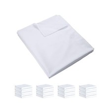 ZPECC Flat Sheets Bulk - 24 Pack Soft Microfiber Top Sheets, Bedding Essentia...