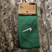 Nike Strike Soccer Knee High Socks FQ8253-302 Green White Small Medium Large 1PR
