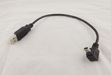 10x USB Mini 5 Pin Down 90 Angle Male To USB 2.0 A Male Plug Data Adapter Cable