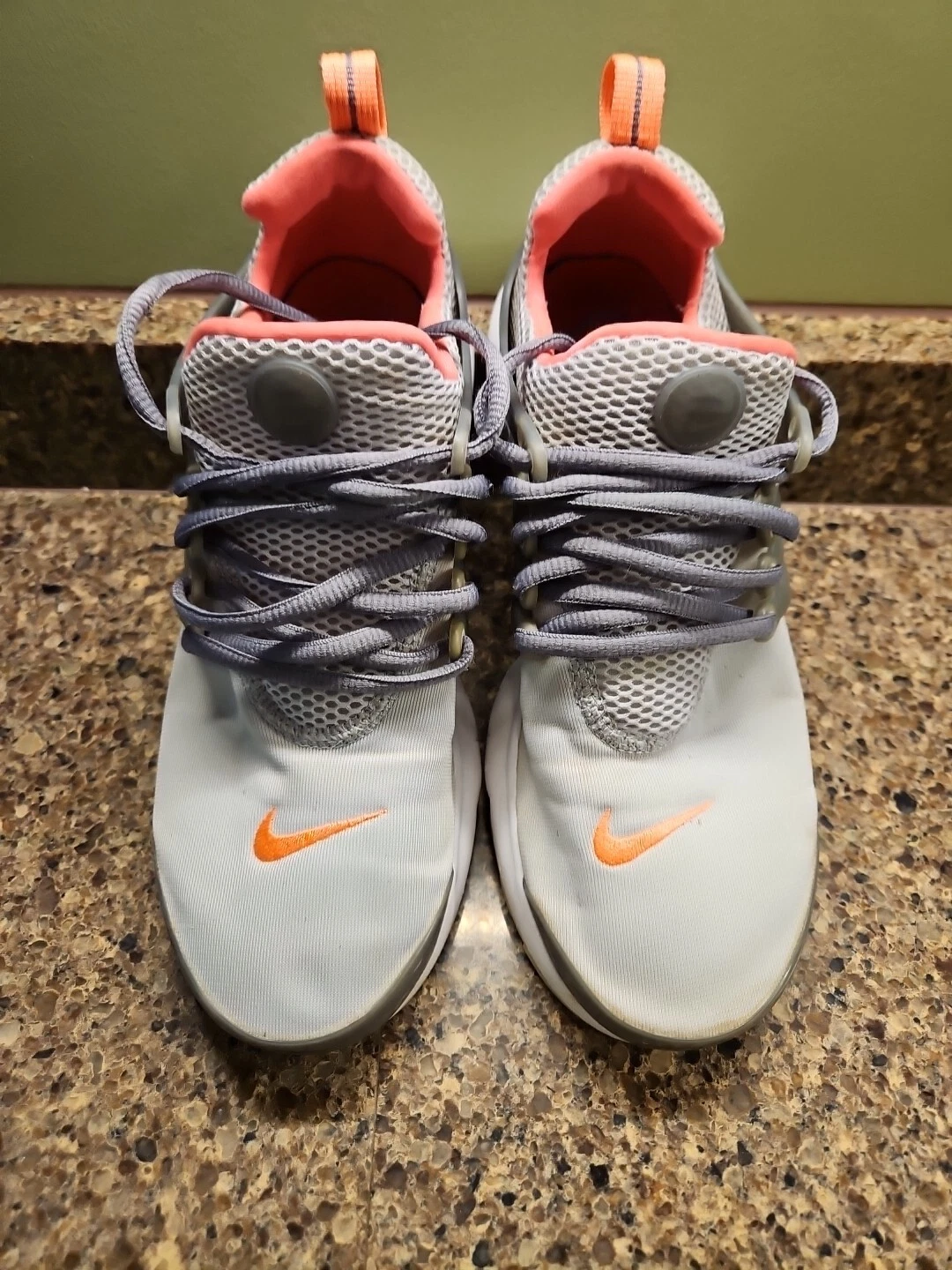 Nike Air Presto Grigio Scarpe da Corsa Sportive Ragazze 7Y Sneakers# 833878 002