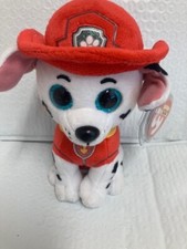 Ty Beanie Boos ❤️ MARSHALL The Dalmation Dog Paw Patrol 6" PLUSH New MWMT's