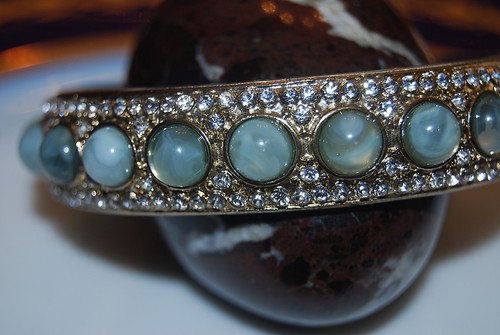 large bold runway light blue acrylic stones and rhinestones
