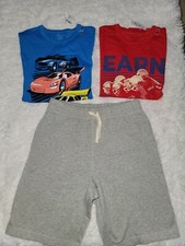 The Children's Place Boys Size Large 10-12 Graphic Tee 2 with Jogger Shorts New