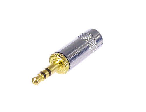 Neutrik Rean NYS231G 3.5mm Mini Stereo Jack Plug 3 Pole Connector Gold Plated - Picture 1 of 4