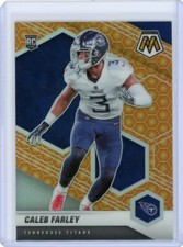 2021 Panini Mosaic Football Honeycomb Prizm Rookie #345 Caleb Farley