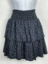 Universal Thread A Line Skirt Sz M Blue Elastic Waist Indie Prarie Cottagecore