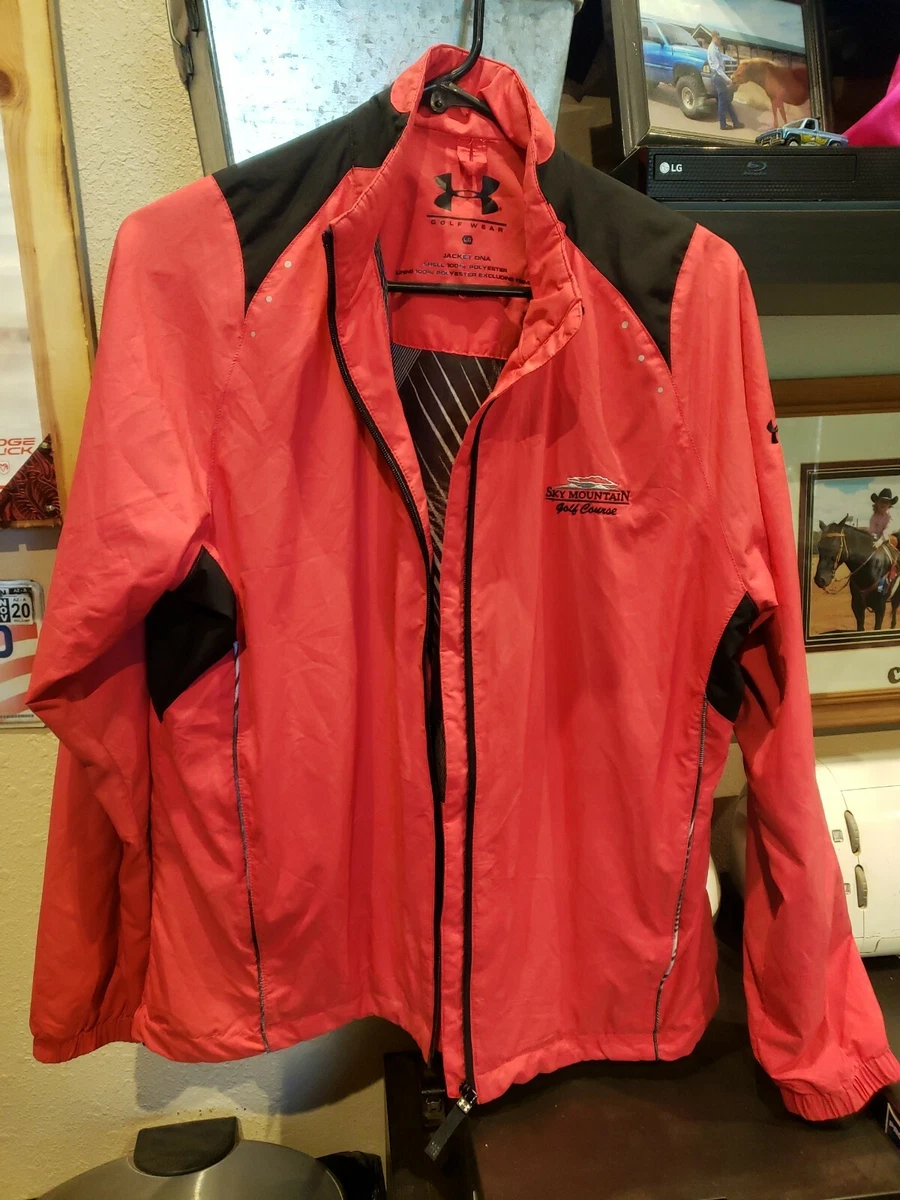 Under Armour Golf Wear Jacket DNA Zipper Lined Sky Mountain Logo