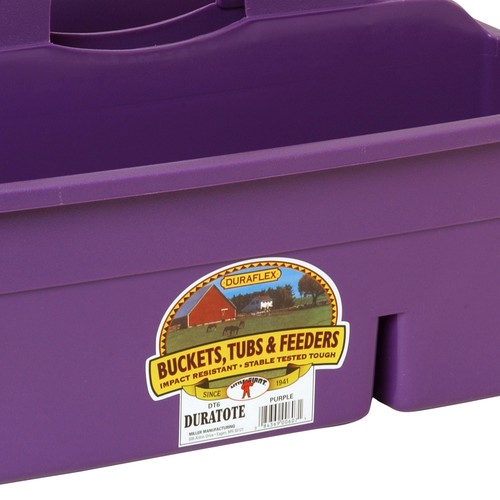 Little Giant Plastic Box Organizer w/2 Compartments & Handle, Purple (Open Box) - Picture 9 of 12