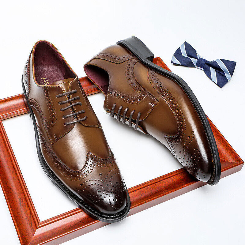 2022 Oxford Dress Shoes Men Genuine Cow Leather Suit Shoes Wedding