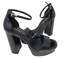 Madden Girl Women's Omega Platform High Heel Dress Shoes Black Size:9 195i