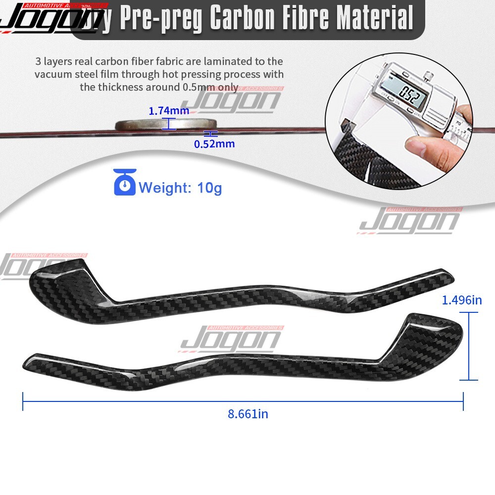 Real Carbon For Lotus Emira GT4 V6 2023+ Interior Door Handle Covers Lower Decor