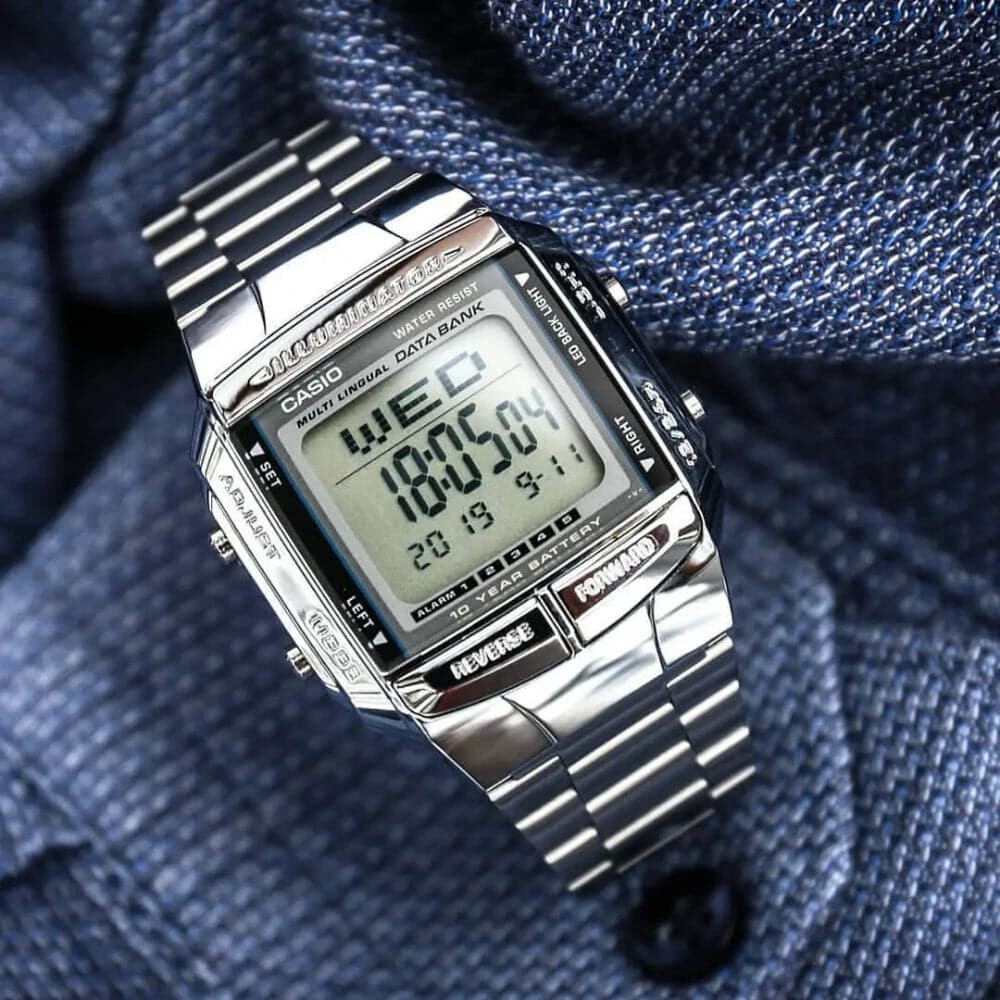 Casio Silver Stainless Steel Digital Watch DB-360-1ADF-P