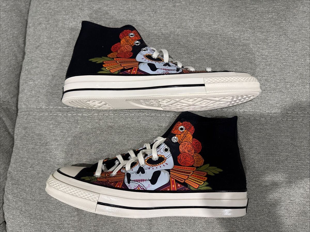 Size 10.5 - Converse Chuck 70 High Dia de los Muertos Size 10.5 - Converse Chuck 70 High Dia de los Muertos
