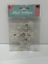 Jolee  s Boutique 8 Piece Snowflake Scrapbooking Stickers SPJC044