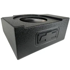 Silverado Sierra 07-18 Crew Cab Subwoofer Box Enclosure Single Woofer 1x12"