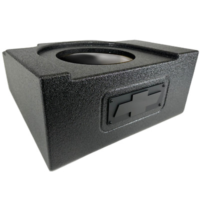 Silverado Sierra 07-18 Crew Cab Subwoofer Box Enclosure Single Woofer 1x10''