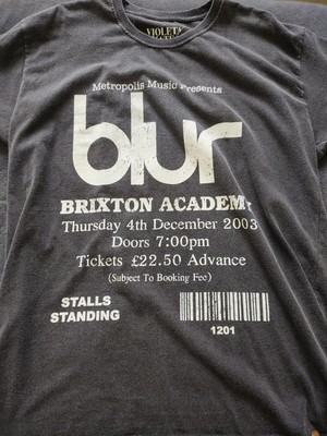 Blur Band Album short sleeve classic black color shirt KV30942