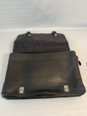 COACH ビジネスバッグ Vintage Coach 5810 Leather Briefcase Laptop Messenger Black Strap