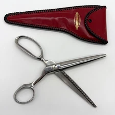 Vintage Craftsman #5213 Pinking Shears Serrated Scissors & Leather Case