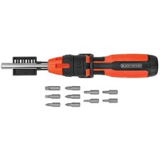 BLACK+DECKER Ratcheting Screwdriver, 10 Bit -...