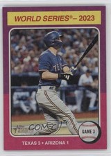 2024 Topps Heritage World Series Highlights Flip Stock Corey Seager #463 5s3