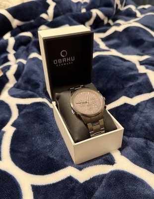 Obaku Denmark - Skov Smokey - Men s Stainless Steel Watch - Gunmetal Gray