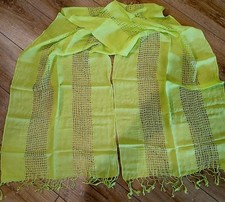 Vintage Scarf Rectangle One Size100 Rayon 16" x 63"