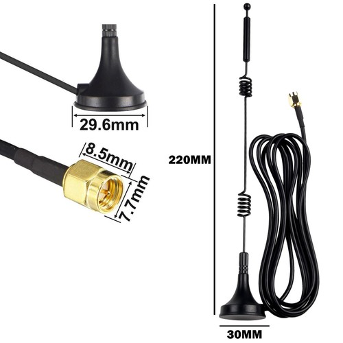 High Quality New Style Antenna Antenna 1pcs WiFi Antenna 12dBi Dual Band - Picture 2 of 12