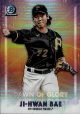 2021 Bowman Chrome Ji-Hwan Bae #DOG-9 Dawn of Glory Pittsburgh Pirates 3F