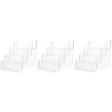 3 Pack Desktop Card Stand Business Storage Holder Multiple Slots