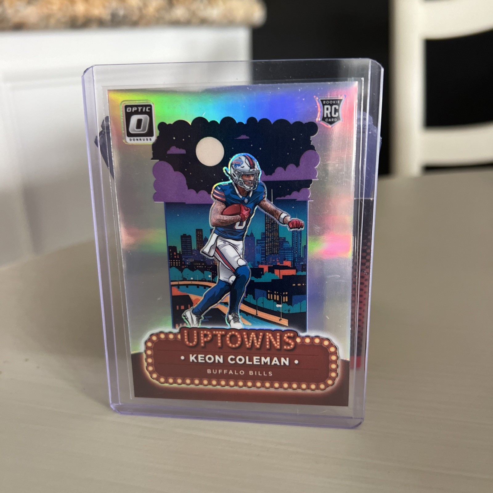 Keon Coleman #15 (Football Cards 2024 Panini Donruss Optic Uptowns) — is it worth grading?