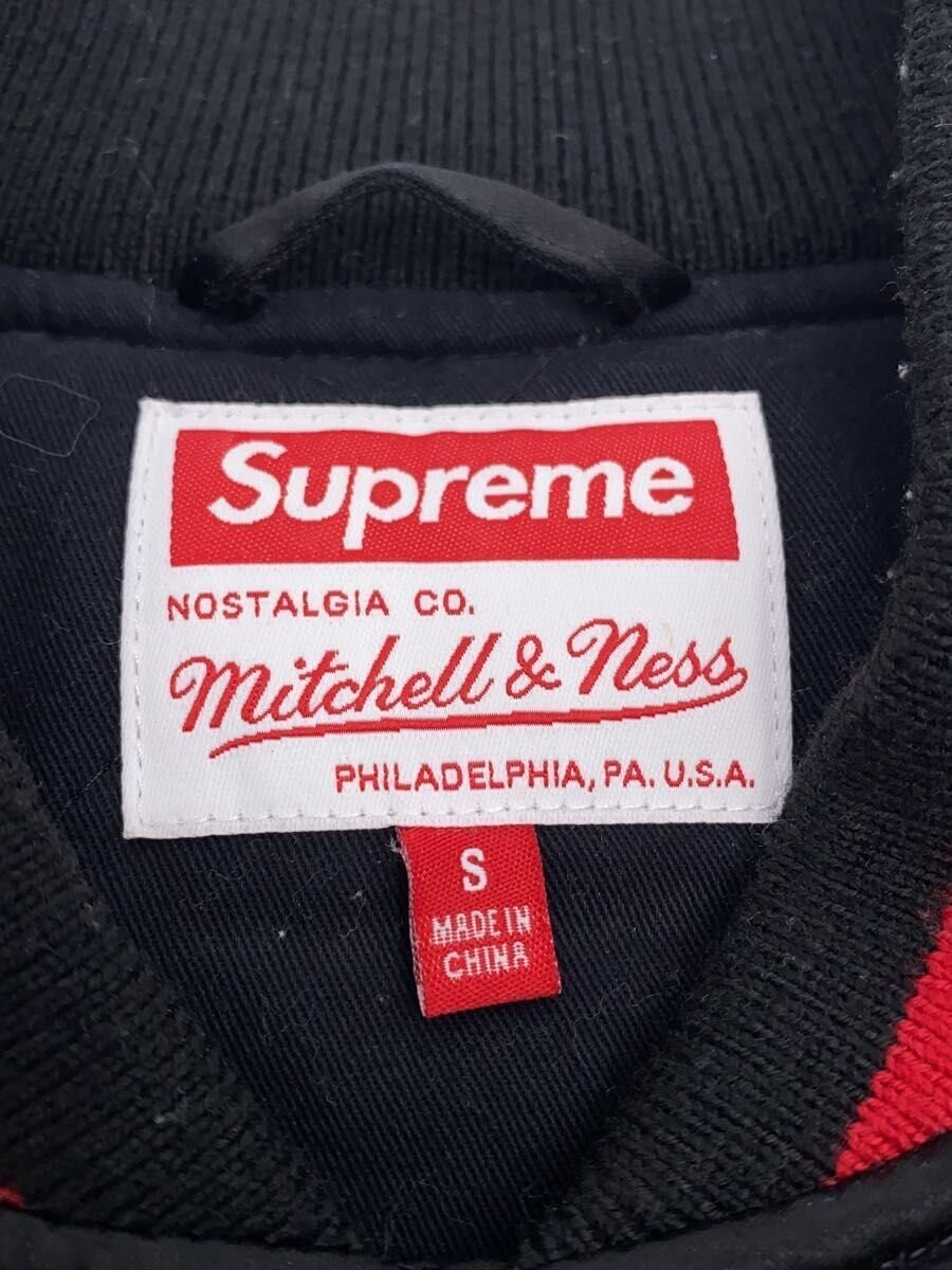Supreme 21SS Varsity Jacket Mitchell Ness Satin Varsity Jacket S thumbnail 3