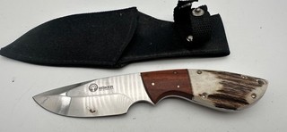 Böker Jagdmesser Camping Outdoor mit Scheide Messer Edelstahl Sammeln