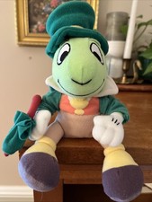 Vintage DISNEY Pinocchio Jiminy Cricket 8 Plush Toy
