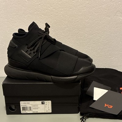 adidas Y-3 Qasa High Black Sneaker M21248 Lace up Men 11.5