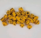 Liars Dice 27 Yellow Dice 1987 Milton Bradley Replacement Pieces Parts Only