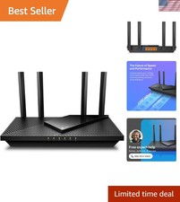 AX1800 WiFi 6 Router Dual Band Wireless Internet, Gigabit, Easy Mesh, Works...