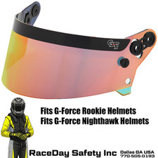 G-Force Rookie/Nighthawk Red Mirror Helmet Sh...