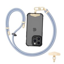 Adjustable Anti-Theft Phone Lanyard - 8mm Mountain Climbing Rope Neck Fog Blue