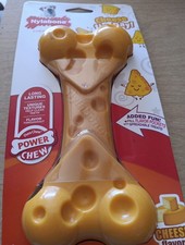 Nylabone Power Chew Large Cheese Flavored Bone for Dogs 50 Pounds NIP FREESHIP