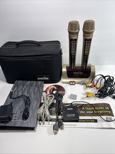 Magic Sing ET18K Karaoke w/2 Wireless Mics, Rom Discs , Dock  HDMI up Scaler