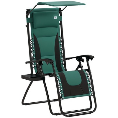 Outsunny Zero Gravity Lounger Chair, klappbarer Relaxsessel, generalüberholt